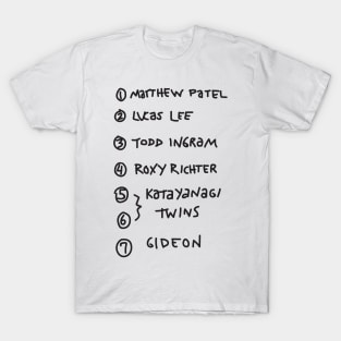 List of Evil Exes T-Shirt